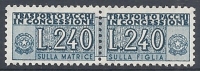 1955-81 ITALIA PACCHI IN CONCESSIONE 240 LIRE MNH ** - RR10527-4 - Colis-concession
