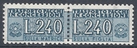 1955-81 ITALIA PACCHI IN CONCESSIONE 240 LIRE MNH ** - RR10527-6 - Pacchi In Concessione