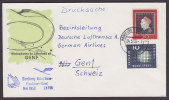 Germany Airmail Luftpost Par Avion Lufthansa Wiederaufnahme 1959 Cover HAMBURG - KÖLN /BONN - FRANKFURT - GENF Schweiz - Storia Postale