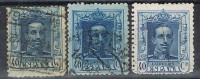 Sello 40 Cts Alfonso XIII Vaquer, Variedad Color 1922, Num 319-319a-319b º - Usados