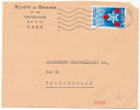 France Cover Sent To Sweden Caen 4-8-1967 (the Cover Is Light Bended) - Storia Postale