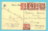 336 (X5) Op Kaart Met Stempel LIEGE - 1932 Ceres En Mercurius