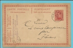 Entier Met Cirkelstempel KNOCKE - Postkarten 1909-1934