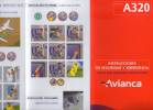 Lote TSA4, Colombia, Avianca, Airbus, A320, Tarjeta De Seguridad, Safety Card - Veiligheidskaarten