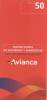 Lote TSA7, Colombia, Avianca, Fokker 50, Tarjeta De Seguridad, Safety Card - Safety Cards