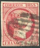Edifil 17, 6 Cuartos Rosa De 1853 En Usado - Usados