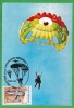 Romania . Parachutting ; Correspondence Parachuted ;. Maximum Card ; 1987 ; Special Cancell. - Paracaidismo