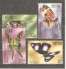 Nevis 1983 Butterfly Series II Set (4) MNH Overprinted Specimen - St.Kitts En Nevis ( 1983-...)