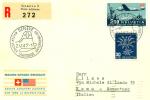 SVIZZERA SUISSE 1947 POSTA AEREA SU BUSTA A41 SVIZZERA-STATI UNITI - Used Stamps