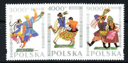 POLAND 1994 MICHEL NO 3490-3492 MNH - Unused Stamps
