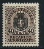 ● ITALIA - LUOGOTENENZA 1945 - RECAPITO AUTORIZZATO - N.° 5 * - Cat. ? € - Lotto N. 713 - Geautoriseerde Privédienst