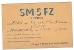 CARTE - RADIO -  QSL - SUEDE - HASSE ZETTERSTROM - 1948. - Radio Amatoriale