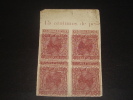 Espagne  1877 Bloc -varieté Doubles Impression Renversé-non Dentelé SG Impot De Guerre 10 - Unused Stamps