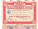 ACTION - CHALUMEAUX  E.ROYER - S.A.C.E.R.- LYON-1924. - Industry