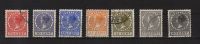 PAYS BAS : Série Complète Effigie Wilhelmine, 1928 - 1931,7  Timbres, OBLITÉRÉ - Used Stamps
