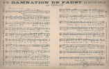 Musique Chanson Spectacle - Partition De  La Damnation De FAUST  Hector Berlioz  - Neuve TB (tache Au Dos) - Musica E Musicisti