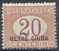 1925 OLTRE GIUBA SEGNATASSE 20 CENT MNH ** - RR10557 - Oltre Giuba