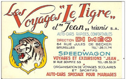 KOEKELBERG-RUE DE BECKER-VOYAGES AUTOCARS LE TIGRE-RUE SCHMITZ  SPEEDWAGON "Jean"-AUTO-CARS - Koekelberg