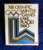 OLYMPIADE LAKE PLACID 1980 , PIN- BADGE - Uniformes Recordatorios & Misc