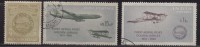 India Used 1961, Set Of 3, Aerial Post, Airplanes, Airmail Annv., Allahabad To Naini - Used Stamps