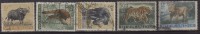 India 1963 Used, Set Of 5, Wild Life, Animal, Elephant, Lion, Tiger, Panda, Gaur, Animals, Wildlife - Used Stamps