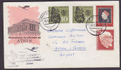 Germany Airmail Luftpost Par Avion Lufthansa Erstflug 1st Flight 1959 Cover FRANKFURT - ATHENS Greece - Brieven En Documenten