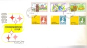 1980 FDC  New Zealand Commemorative Issue 2 Sets Of 3 Stamps 7th Feb 1980 Unaddressed Official FDC - FDC