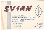 CARTE RADIO QSL - GRECE - ATHENES - 1965. - Amateurfunk