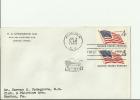 USA 1959 - FDC 4 CENTS JULY 4, 1959 ADDRESSED  W 2 STAMPS OF 4  CENTS POSTMARKED  AUBURN-N.Y JUL 4, RE 136 - 1951-1960