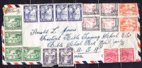 T)1938,CIRC.C OVER BRITISH GUIANA TO USA,MULTIPLE.- - Brits-Guiana (...-1966)