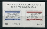 Mexico 1968 Mini Sheet Sc 975A MNH Imperf.  Olympic Games Mexico - Ete 1968: Mexico