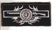 INSIGNE - MILITARIA - ECUSSON TISSU - POLICE THAILANDAISE - FUSIL - RECTANGULAIRE - 7 X 3 Cm - Politie & Rijkswacht