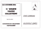 VILLEVIELLE - 15 ème Bourse Toutes Collection - Collector Fairs & Bourses