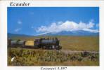 Lote PEP37,  Ecuador, Postal, Tren, Cotopaxi, Train, Postcard - Ecuador