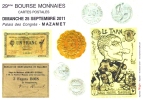 MAZAMET - 29 ème Bourse Monnaies Et Cartes Postales - Collector Fairs & Bourses