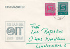 DDR 1517-1518 MiF, Satz Auf Brief Mit Stempel Erfurt 25.11.1969 - Brieven En Documenten