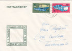 DDR 1448-1449 MiF, Satz Auf Brief Mit Stempel: Erfurt 25.4.1969, Leipziger Messe - Brieven En Documenten