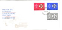 1985 FDC  New Zealand Cent St John Ambulance  Issue 3 Stamps 16th  Jan 1985 Unaddressed Official FDC - FDC