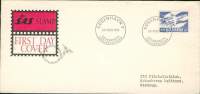 DANEMARK FDC KOBENHAVN V 24 FEV 1961 + ENCART SAS AVIATION SCANDINAVE TB - Luftpost