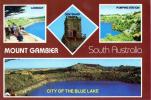 Mount Gambier, South Australia Multiview - Rose Series 1954 Posted From Mt Gambier 1984 No Stamp - Other & Unclassified