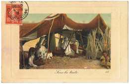 Sous La Tente   Carte Scenes Et  Types No 6100 - Afrika