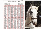 Almanach Des PTT 1982  "cheval Blanc / Ramassage Des Pommes" Pommiers OLLER - Grossformat : 1981-90