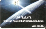 TARJETA DE ITALIA DE UN SATELITE (SATELLITE) - Astronomia