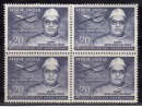 India MH  Block Of 4, 'All Up' Air Mail, Airmail Scheme Pioneeer, Airplane, Aviation, - Blocks & Kleinbögen