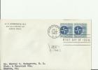 USA 1959 - FDC 10TH YEAR OF NATO -1949/1959ADDRESSED  W 2 STAMPS OF 4  CENTS POSTMARKED  WASHINGTON DC APR 1, RE 157 - 1951-1960