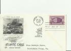 USA 1958 - FDC 100TH ANNI.OF ATLANTIC CABLE 1858/1958ADDR.W 1 STAMP OF 4  CENTS POSTMARKED NEW YORK.N,Y,AUG 15,RE 159 - 1951-1960