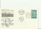 USA 1958 - FDC OPENING OF THE MACKINAC STRAITS BRIDGE-MICH  1958  W 1  STAMP OF 3 CENTS POSTM.MACKINAC JUN 25,RE 163 - 1951-1960