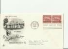 USA 1956 - FDC 1 1/2 CENT REGULAR POSTAGE MOUNT VERNON ADDR W 2 STAMPS OF 1 1/2 CENTS  POST.MOUNT VERNON VAFEB 22,RE 173 - 1951-1960