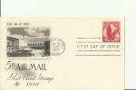 USA 1958 - AIR FORCE ACADEMY - COLORADO SPRINGS - COFDC 5 CENTS AIRMAIL POST CARD STAMP -W1 STAMP OF 5 C. POSTMARKED COL - 1951-1960