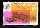 Tristan Da Cunha Used Scott #100 5sh WHO Headquarters - Tristan Da Cunha